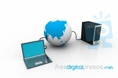 Computer Network Stock Image