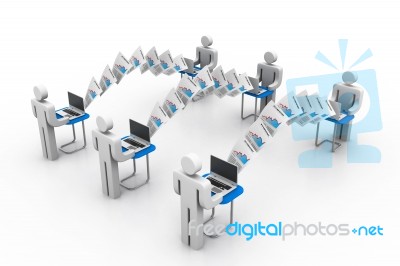 Computer Network Stock Image
