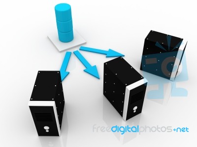 Computer Network Stock Image