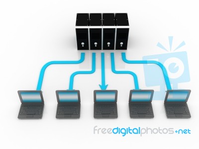 Computer Network Stock Image