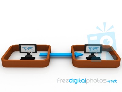 Computer Network Stock Image