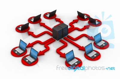 Computer Network Stock Image