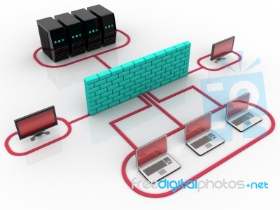 Computer Network And Internet Communication Concept Stock Image