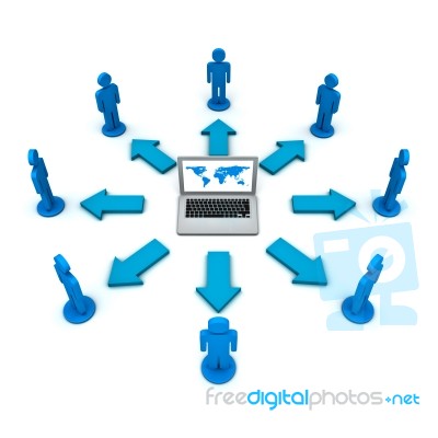 Computer Network Concept Stock Image