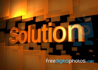 Concept Solution Stock Image