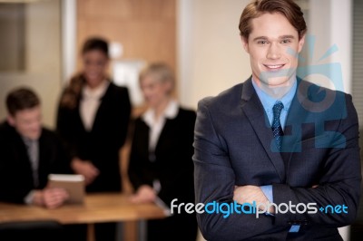 Conceptual Image Of A Business Team Stock Photo