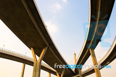 Concrete Bridge Stock Photo