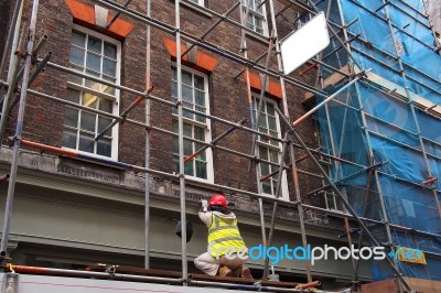 Concrete Construction Site Of New Building Stock Photo
