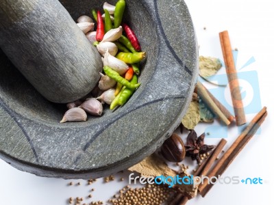 Condiment Preparation Stock Photo