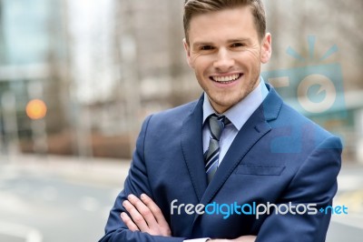 Confident Young Business Executive Stock Photo