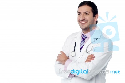 Confident Young Male Doctor Stock Photo Confident Young Male Doctor Stock Photo