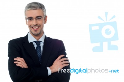 Confident Young Smiling Businessman Stock Photo