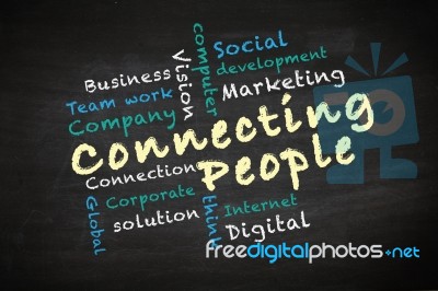 Connecting People Concept Stock Image