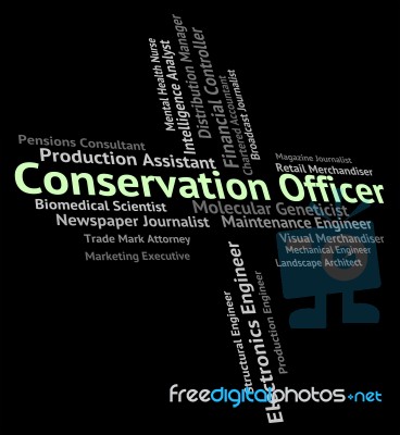 Conservation Officer Means Go Green And Administrators Stock Image