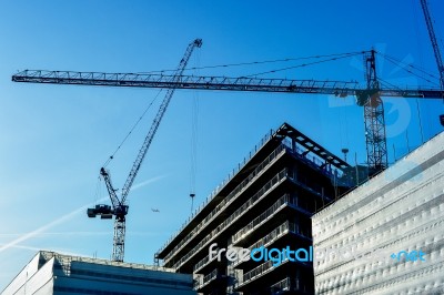 Construction Of A High-rise Building Stock Photo