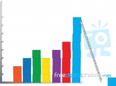 Construction Of Business Charts Stock Image