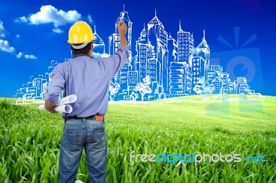 Construction Project Stock Photo