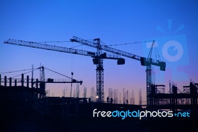 Construction Site Stock Photo