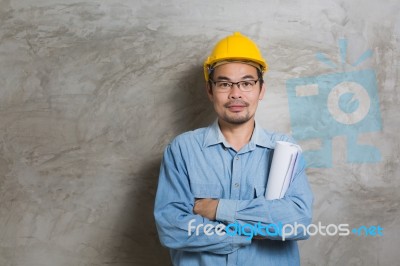 Construction Technician Stock Photo