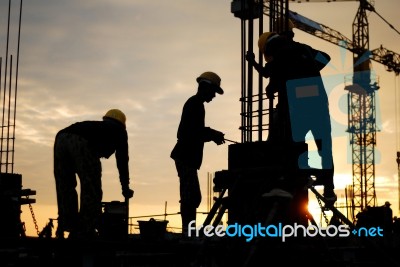 Construction Worker Stock Photo