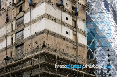 Construction Works Stock Photo