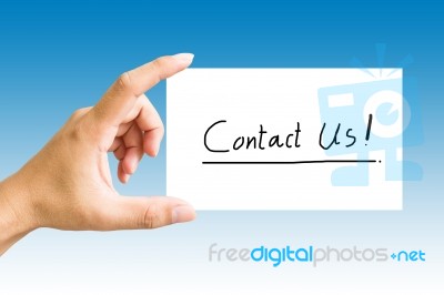 Contact Us Concept Stock Photo