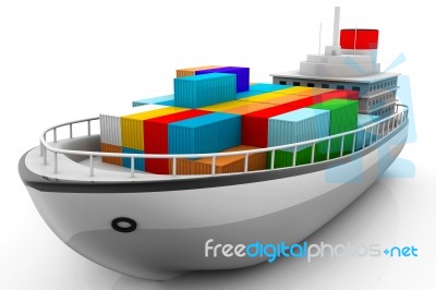Container Ship Stock Image
