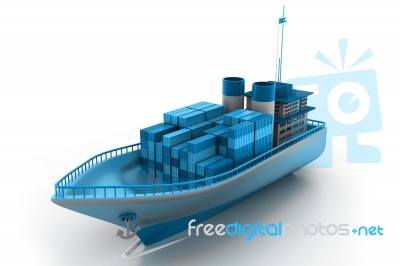 Container Ship Stock Image