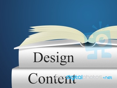 Content Designs Indicates Diagram Models And Plan Stock Image