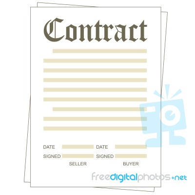 Contract Stock Image