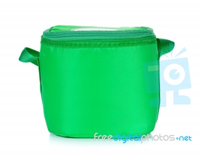 Cooler Bag Isolated On The White Background Stock Photo