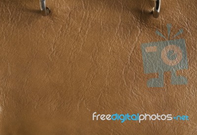 Copper Color Of Leather Texture Stock Photo