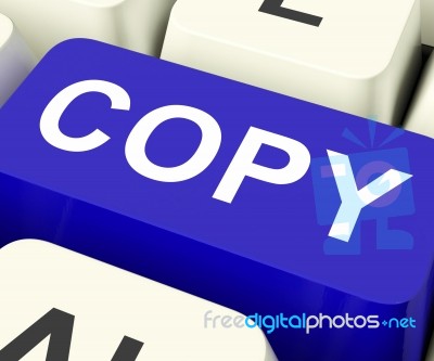 Copy Keys Mean Duplicate Copying Or Replicate
 Stock Image