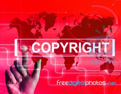 Copyright Map Displays International Patented Intellectual Prope… Stock Image