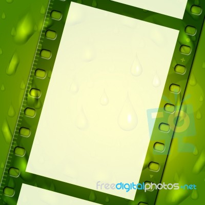 Copyspace Green Indicates Negative Film And Backdrop Stock Image
