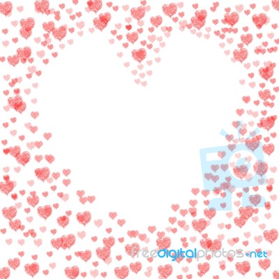 Copyspace Love Shows Heart Shape And Compassion Stock Image