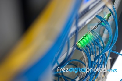 Core Switch Technology In Network Room Place Stock Photo