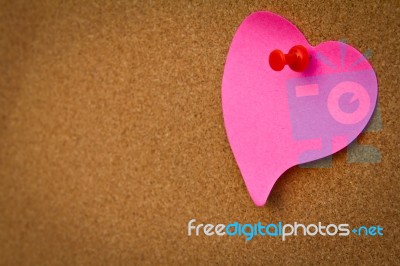 Cork Bulletin Board With Note  Stock Photo