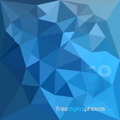 Cornflower Blue Abstract Low Polygon Background Stock Image
