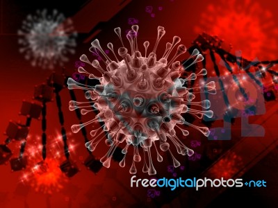 Corona Virus Incolor Background Stock Image