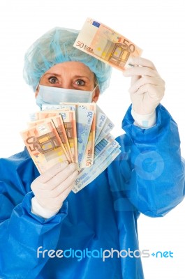 Cost Of Medical Care Stock Photo
