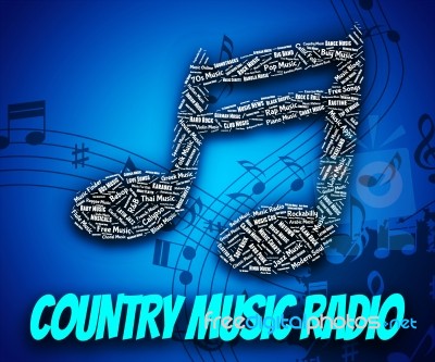 Country Music Radio Shows Sound Tracks And Audio Stock Image