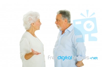 Couple In Disagreement Stock Photo
