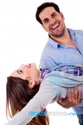 Couple In Playful Mood Stock Photo