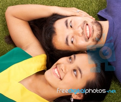 Couple Relaxing Stock Photo