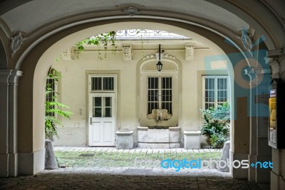 Courtyard Near The Hofburg In Vienna Stock Photo