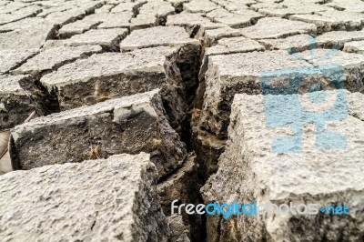 Cracked Ground Texture Stock Photo