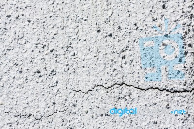 Cracked White Concrete Stock Photo