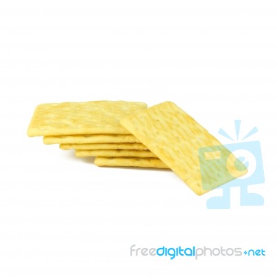 Cracker Isolated On White Stock Photo
