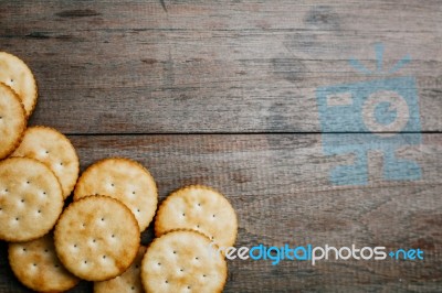 Crackers On A Table Stock Photo